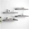 Image de Wandschappen zwevend 4 st 60x23,5x3,8 cm MDF grijs323855