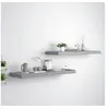 Image de Wandschappen zwevend 2 st 80x23,5x3,8 cm MDF grijs323857