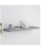 Image de Wandschap zwevend 90x23,5x3,8 cm MDF grijs323859
