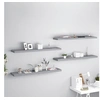 Image de Wandschappen zwevend 4 st 120x23,5x3,8 cm MDF grijs323864