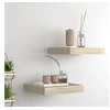 Image de Etagères murales flottantes 2 pcs chêne 23x23,5x3,8 cm MDF