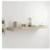 Image de Wandschap zwevend 80x23,5x3,8 cm MDF eikenkleurig323877