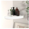 Image de Etagère d angle flottante blanc 25x25x3,8 cm MDF