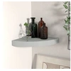 Image de Etagère d angle flottante gris 25x25x3,8 cm MDF