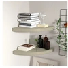Image de Etagères d angle flottantes 2 pcs chêne 35x35x3,8 cm MDF
