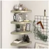 Image de Hoekschappen zwevend 4 st 35x35x3,8 cm MDF eikenkleurig323927