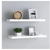 Image de Etagères à rebord pour cadre photo 2 pcs Blanc 60x9x3 cm MDF