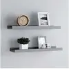Image de Fotoplanken 2 st 60x9x3 cm MDF grijs323935