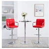 Image de Tabourets de bar lot de 2 rouge similicuir323625