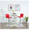 Image de Tabourets de bar lot de 2 rouge similicuir323635