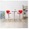 Image de Tabourets de bar 2 pcs rouge similicuir