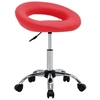 Image de Chaise de bureau H. 55 cm non pliable interieur en plastique rouge
