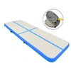 Image de Tapis gonflable de gymnastique avec pompe 300x100x15cm PVC Bleu