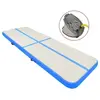 Image de Tapis gonflable de gymnastique avec pompe 500x100x15cm PVC Bleu