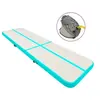 Image de Tapis gonflable de gymnastique avec pompe 600x100x20cm PVC Vert