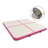 Image de Tapis gonflable de gymnastique avec pompe 200x200x10cm PVC Rose