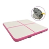 Image de Tapis gonflable de gymnastique avec pompe 200x200x15cm PVC Rose