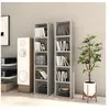 Image de Cd-kasten 2 st 21x16x93,5 spaanplaat betongrijs802700