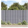 Image de vidaXL Tuinschermen 4 st 35x0,19 m PVC mat lichtgrijs147872