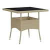 Image de Table a manger fixe sans tiroir 4 personnes carre en verre L 80 cm