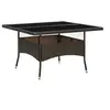 Image de Table a manger fixe sans tiroir 4 personnes carre en verre L 120 cm