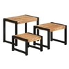 Image de Tables gigognes 3 pcs Bois solide