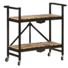 Image de Chariot de cuisine 87x36x81 cm Bois massif de manguier