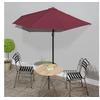 Image de Balkonparasol half aluminium paal 270x144x222 cm bordeauxrood312498