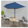 Image de Parasol de Balcon avec Mât en Aluminium Parasol de Patio Jardin Terrasse Anti-UV Anti-décoloration Extérieur Bleu 312501