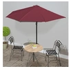 Image de Balkonparasol half aluminium paal 300x155x223 cm bordeauxrood312502