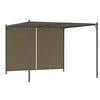Image de Pergola de jardin avec auvent rétractable 3x3 m taupe 180 g/m²