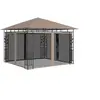 Image de Prieel met klamboe 3x3x2,73 m 180 g/m² taupe312251