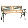Image de Banc de jardin 122 cm fonte et bois de sapin massif