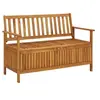 Image de Banc de rangement de jardin 120 cm bois d acacia solide