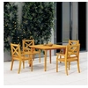 Image de Table de jardin 110x110x75 cm Bois d acacia solide