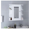 Image de Armoire à miroir de salle de bain Blanc 66x17x63 cm MDF