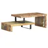 Image de Ensemble de table basse 2 pcs Bois de récupération massif