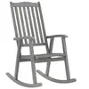Image de Chaise à bascule gris bois d acacia massif