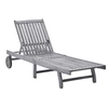 Image de Chaise longue Bois d acacia solide