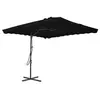 Image de Parasol met stalen paal 250x250x230 cm zwart312516