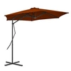 Image de Parasol met stalen paal 300x230 cm terracottakleurig312519