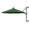Image de Parasol mural de jardin avec LED 300 cm vert