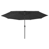 Image de Parasol met LED-verlichting 400 cm zwart312536