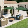 Image de Parasol dubbel met stalen paal 600x300 cm groen312554