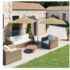 Image de Parasol dubbel met stalen paal 600x300 cm taupe312557