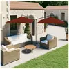 Image de Parasol dubbel met stalen paal 600x300 cm terracottakleurig312559