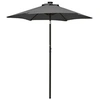 Image de Parasol met LED-verlichting 200x211 cm aluminium antracietkleur313559