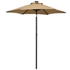 Image de Parasol met LED-verlichting 200x211 cm aluminium taupe313560