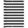 Image de Balkonscherm 120x400 cm oxford stof antraciet en wit134885