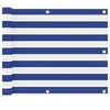 Image de Balkonscherm 75x300 cm oxford stof wit en blauw134912